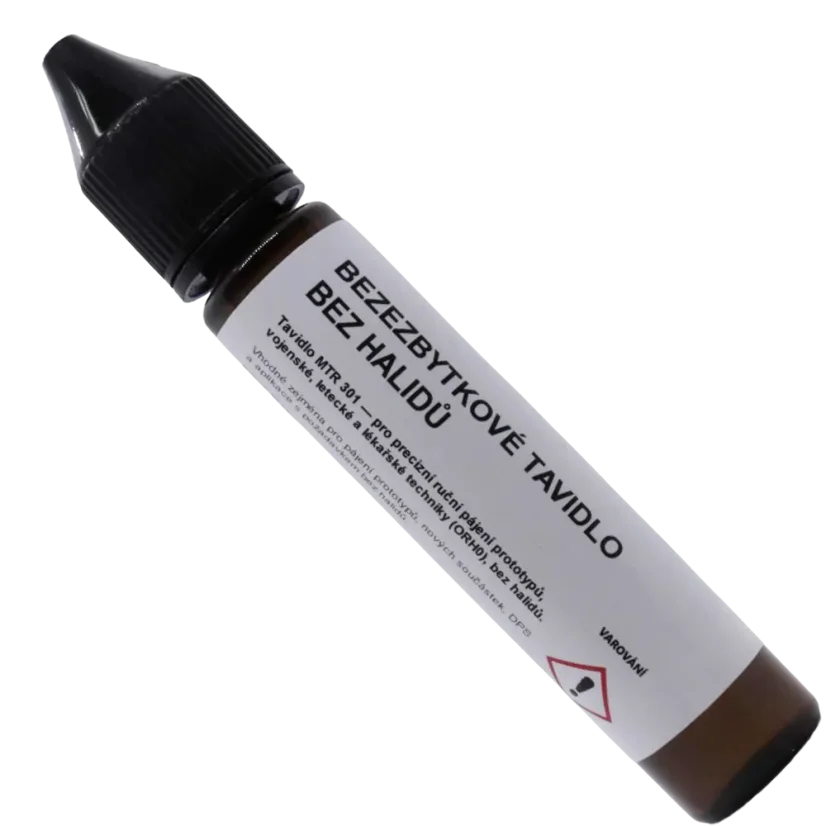 Marmot® MTR 301 – pájecí kapalina ORH0 30 ml, detail etikety