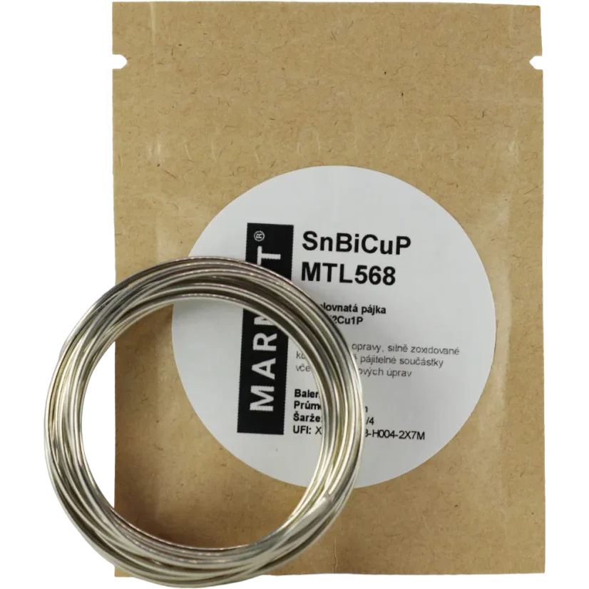 Bezolovnatá pájka Sn97Bi2Cu1P MTL568 Ø 0,8 mm - Balení: 10 g