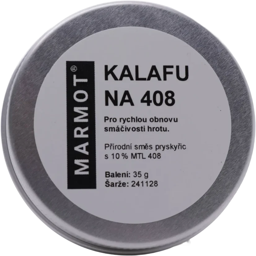 Kalafuna Marmot 408 aktivní ROL1 — zavřená dóza, tavidlo pro čištění a reaktivaci hrotu 