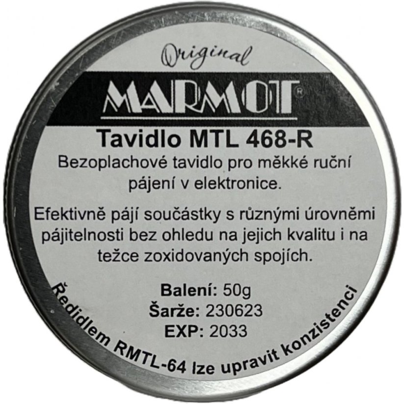 Tavidlo MTL 468-R - Objem: 100 g