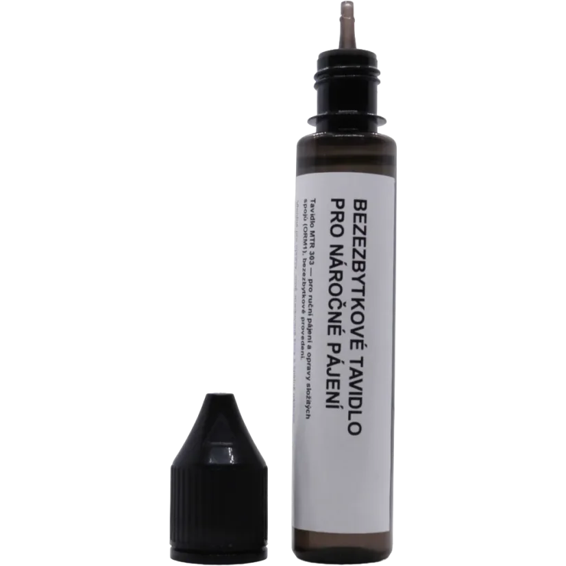 Marmot® MTR 301 – pájecí kapalina ORH0 30 ml, detail etikety