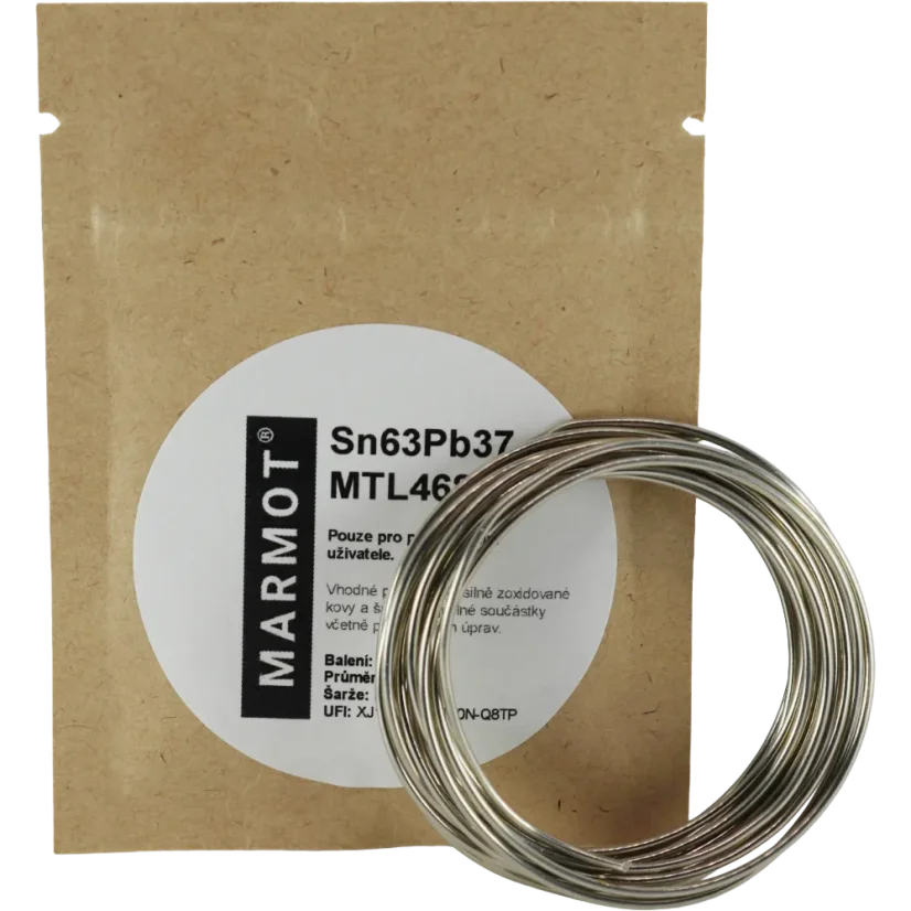Pájecí cín olovnatý eutektický Sn63Pb37 MTL 468 Ø 1,0 mm
