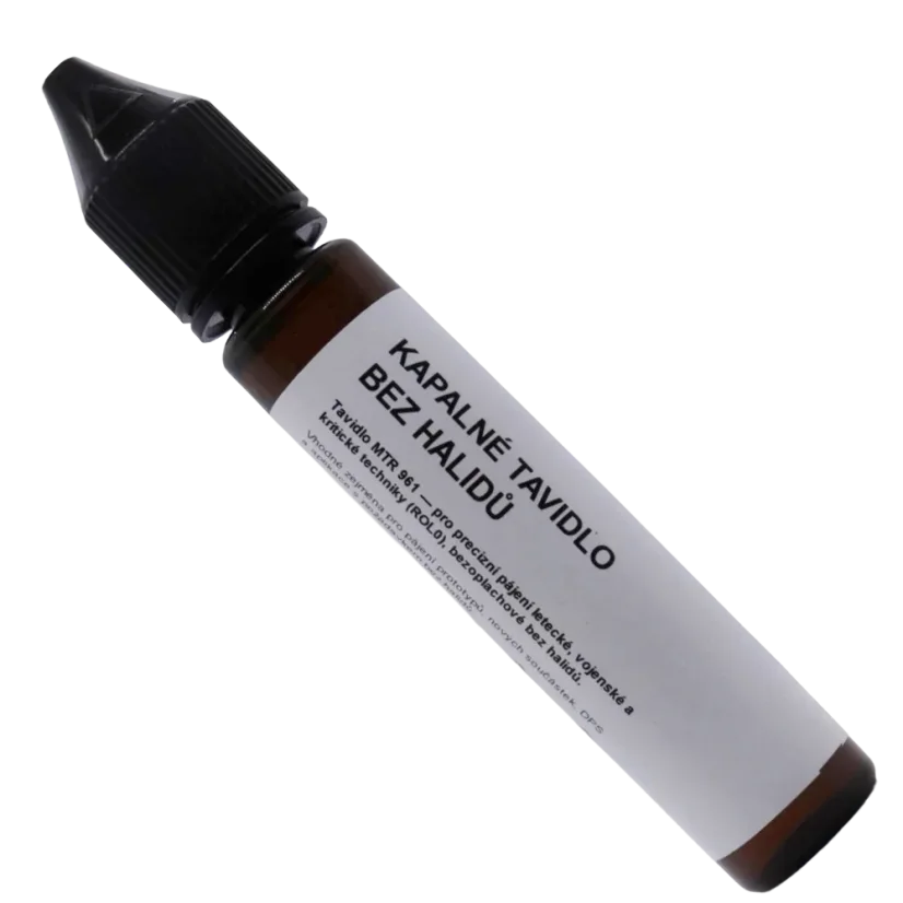 Marmot® MTR 961 – pájecí kapalina ROL0 30 ml, detail etikety