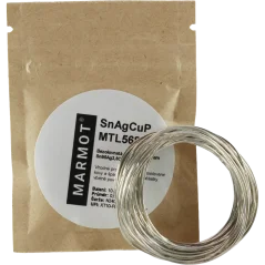 Pájecí cín se stříbrem Sn95Ag3,7Cu0,7P MTL568 Ø 0,5 mm