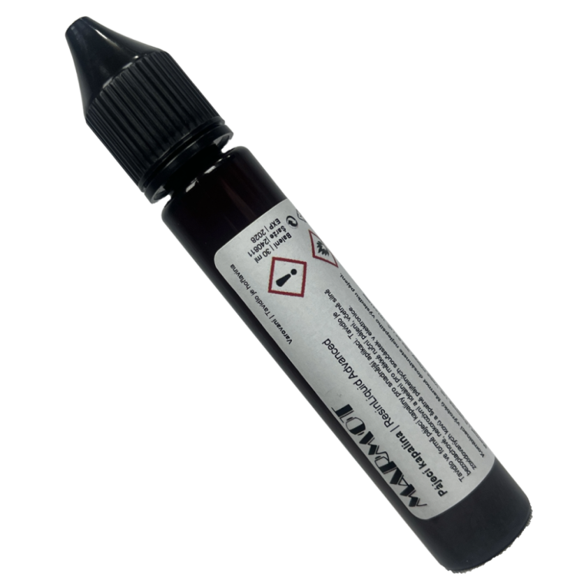 Pájecí kapalina ResinLiquid Advanced – balení s etiketou pro náročné aplikace.