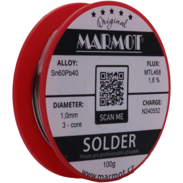 Olovnaté pájky - Slitina - Sn60Pb38Cu2