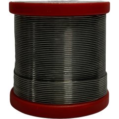 Olovnatá pájka Sn60Pb38Cu2, 500 g, průměr 1,0 mm – cívka s namotanou pájkou.