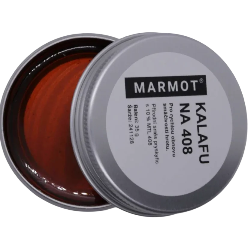 "Kalafuna Marmot 408 aktivní ROL1 — zavřená dóza, tavidlo pro čištění a reaktivaci hrotu