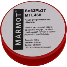 Olovnatá pájka Sn63Pb37 MTL468 Ø 0,8mm