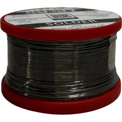 Olovnatá pájka Sn60Pb40, 250 g, průměr 0,5 mm – cívka s namotanou pájkou.