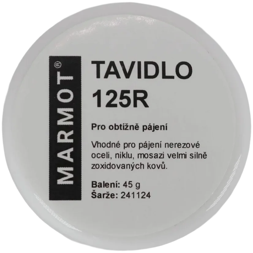 tavidlo pro pájeni mosazi, niklu i zinku