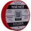 Marmot® Sn60Pb40 – olovnatá pájka Ø 0,5 mm, detail etikety na cívce Marmot® Sn60Pb40 – olovnatá pájka Ø 0,5 mm, detail etikety na cívce