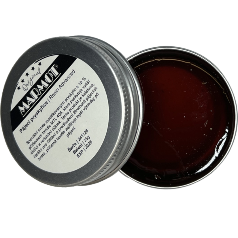 Tavidlo Resin Advanced – otevřené balení.