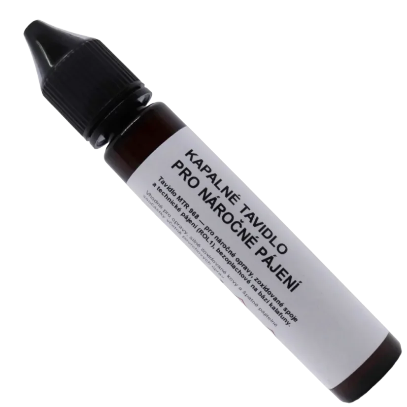 Marmot® MTR 968 – pájecí kapalina ROL1 30 ml, detail etikety